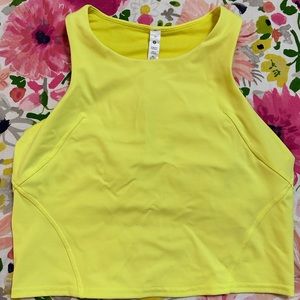 Lululemon wunder train racerback tank Electric Lemon size 10